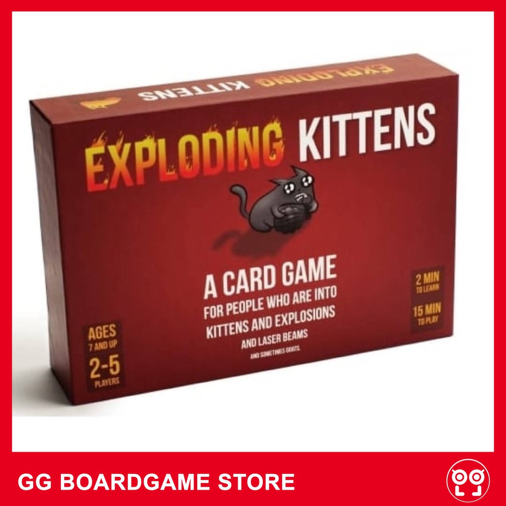 Trò chơi thẻ bài Mèo Nổ Exploding Kittens tiếng Anh