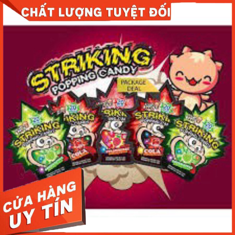 Free ship [Sẵn SẴn] Kẹo Nổ Striking Popping Candy 20 gói nhỏ