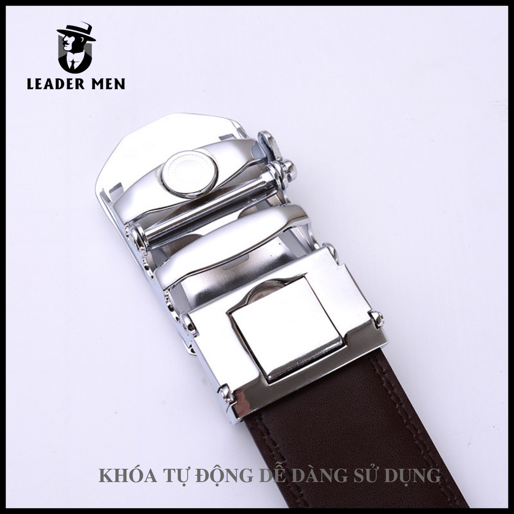 Thắt Lưng Nam Chất Liệu Da Cao Cấp TLK4-03 Khóa Tự Động - Dây Thắt Lưng Thời Trang Khóa Kiểu Dáng Thời Thượng -LeaderMen