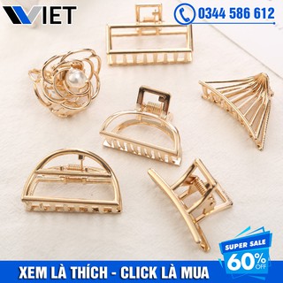Kẹp tóc kim loại phong cách châu âu retro sang trọng
