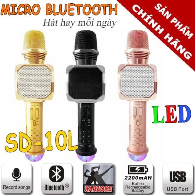 mic hát bluetooth SD10L