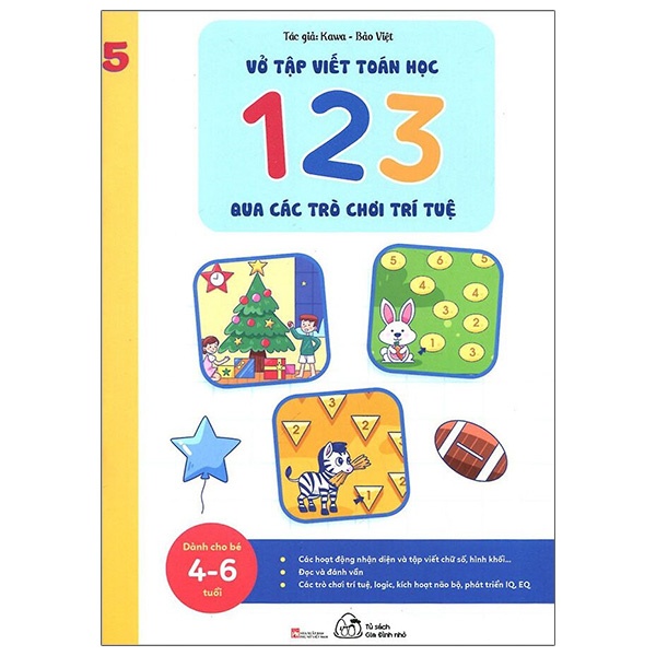 Sách Vở Tập Viết Toán Học 123 Qua Các Trò Chơi Trí Tuệ - Tập 5