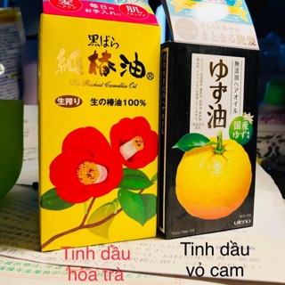 Tinh dầu dưỡng da hoa trà - vỏ cam Nhật Bản (hàng order)