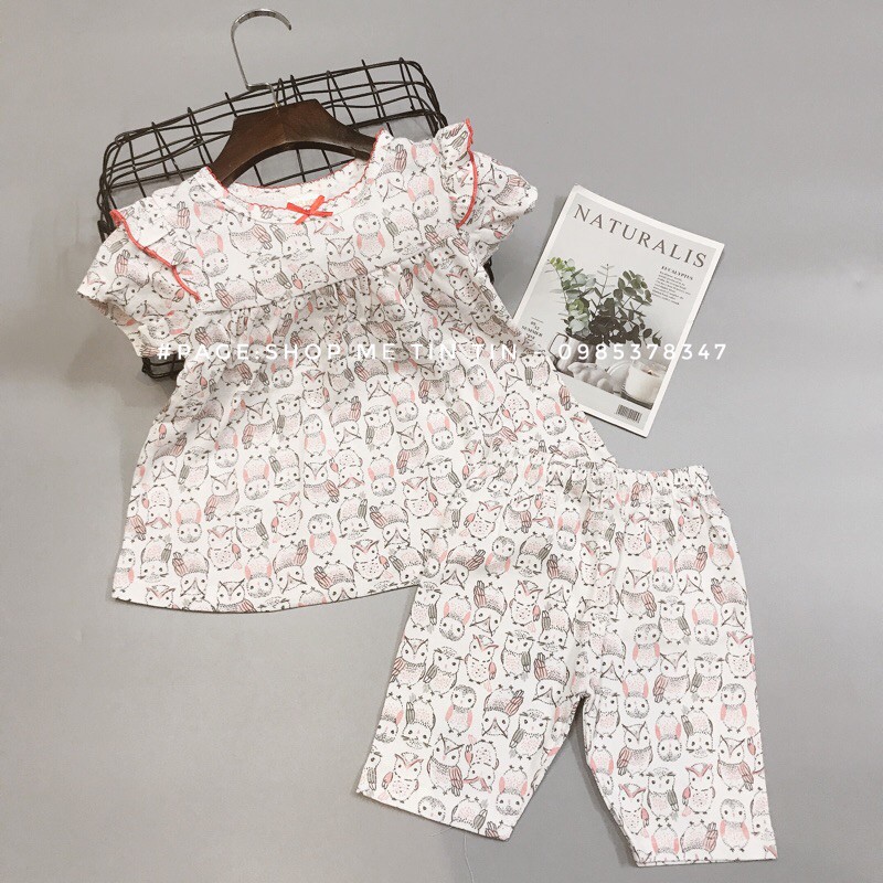 Bộ cộc tay cotton cho bé (cú. 14-16kg)