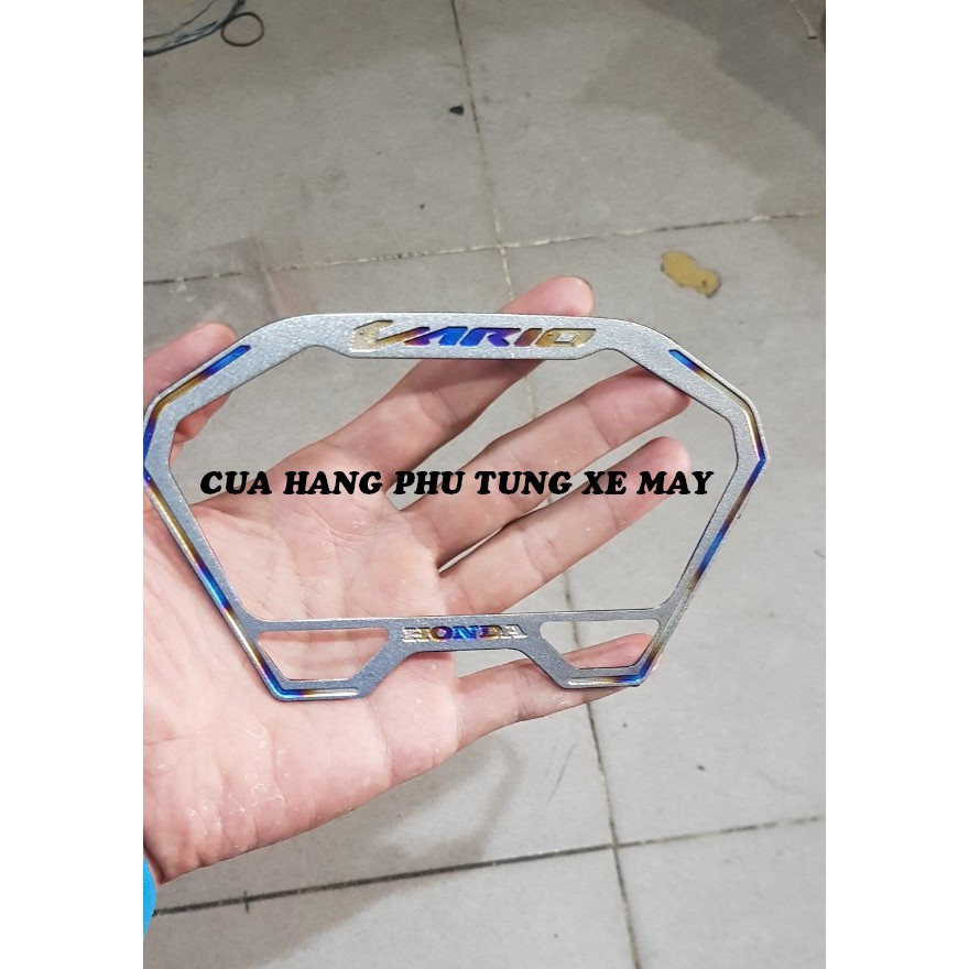 Ốp viền đồng hồ gắn VARIO 2018 - 2020 titan
