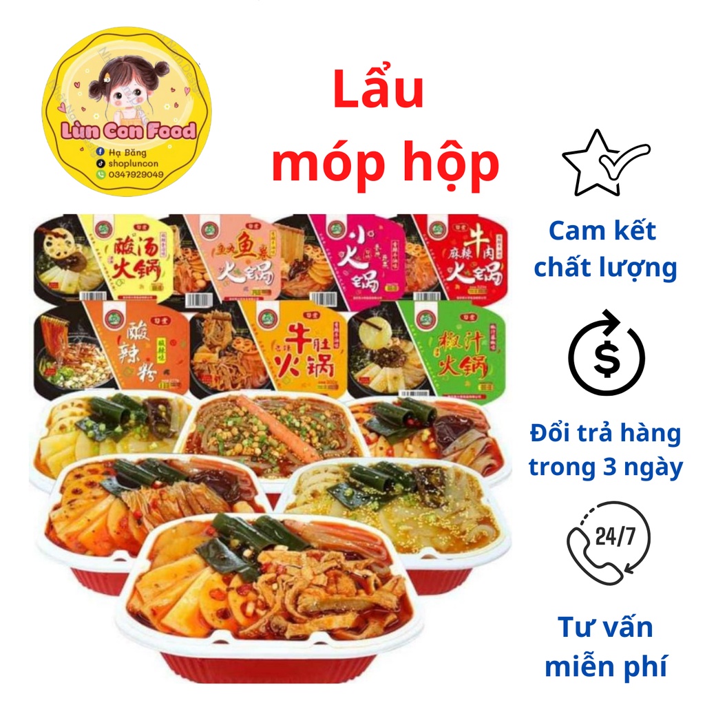 [XẢ HÀNG] THANH LÝ LẨU TỰ SÔI / CƠM TỰ SÔI BỊ MÓP HỘP - Lùn Con Food