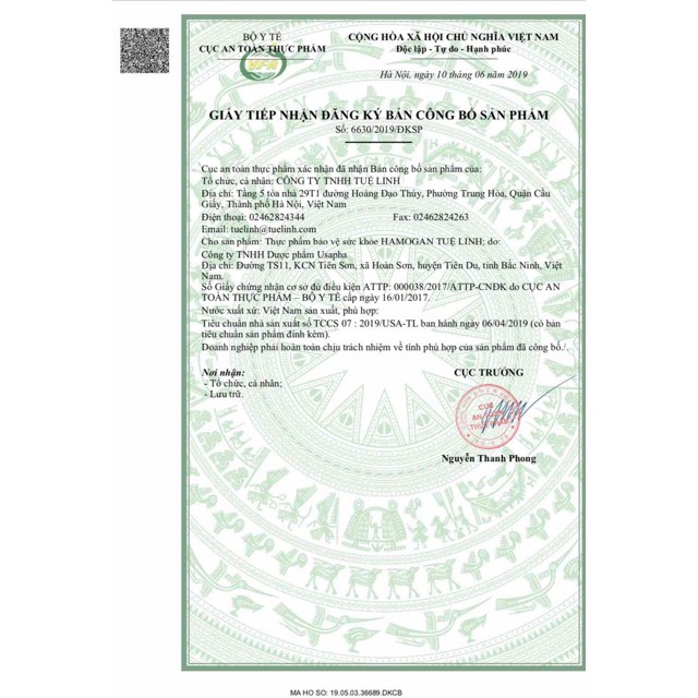 Hamogan Tuệ Linh - Hỗ trợ giải độc gan, giảm mỡ máu - Chính hãng Chính hãng.