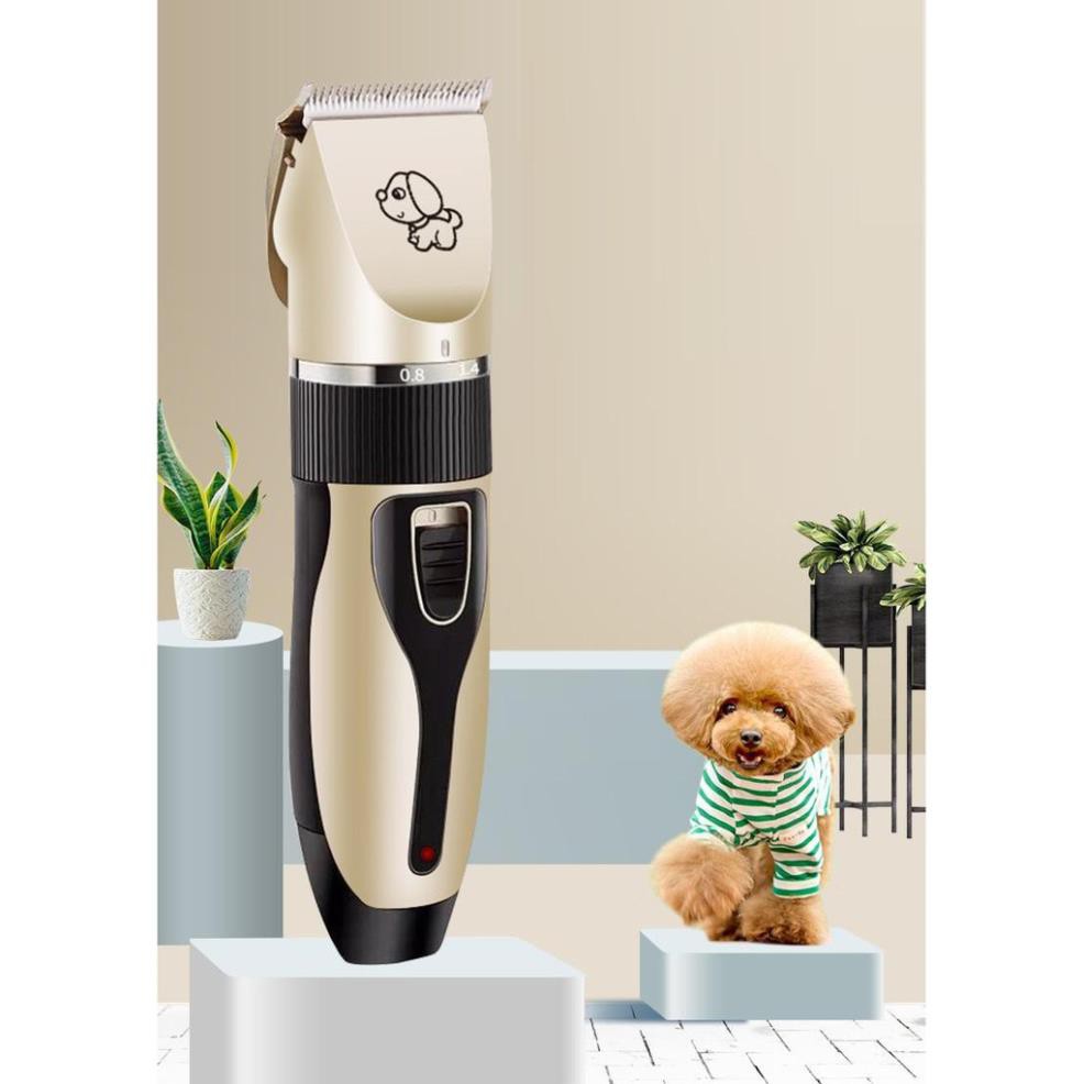 Hanpet.GV- Tông đơ cắt tỉa lông thú cưng - USB6800 có cổng sạc USB tiện dụng (màu ngẫu nhiên)