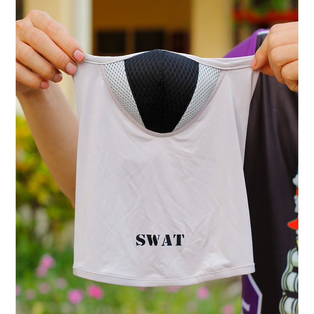 [MẪU MỚI] Khăn trùm SWAT X2 3 lớp cao cấp - Màu xám full