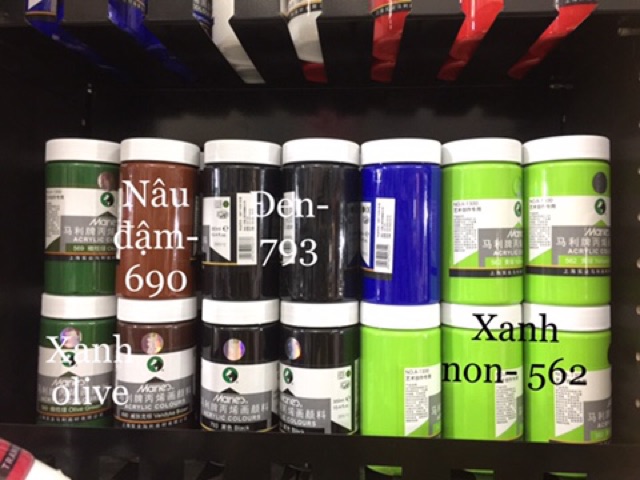 Màu acrylic 3D MARIE - Màu vẽ tranh toan vải, tranh tường ngoài trời, vẽ lên  mọi chất liệu - Hộp 300ml