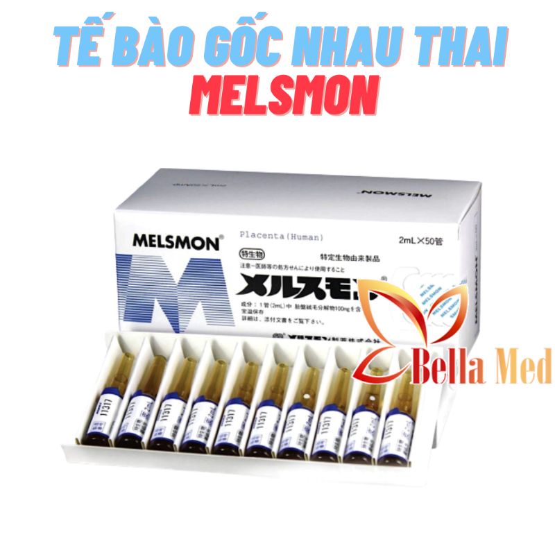 Tách lẻ Tế bào gốc nhau thai Melsmon Placenta Human của nhật 1 vỉ 10 ống x 2 ml