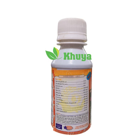 Phân bón HVP/NT 16-16-8 chai 100ml Chuyên cây Sen và Súng