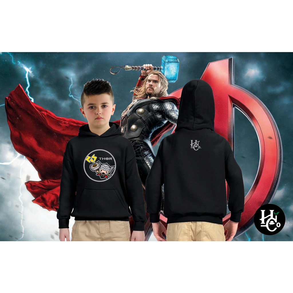 Áo Khoác Logo Hoạt Hình Siêu Anh Hùng Avenger Thor Ngọt Ngào Cho Trẻ Em