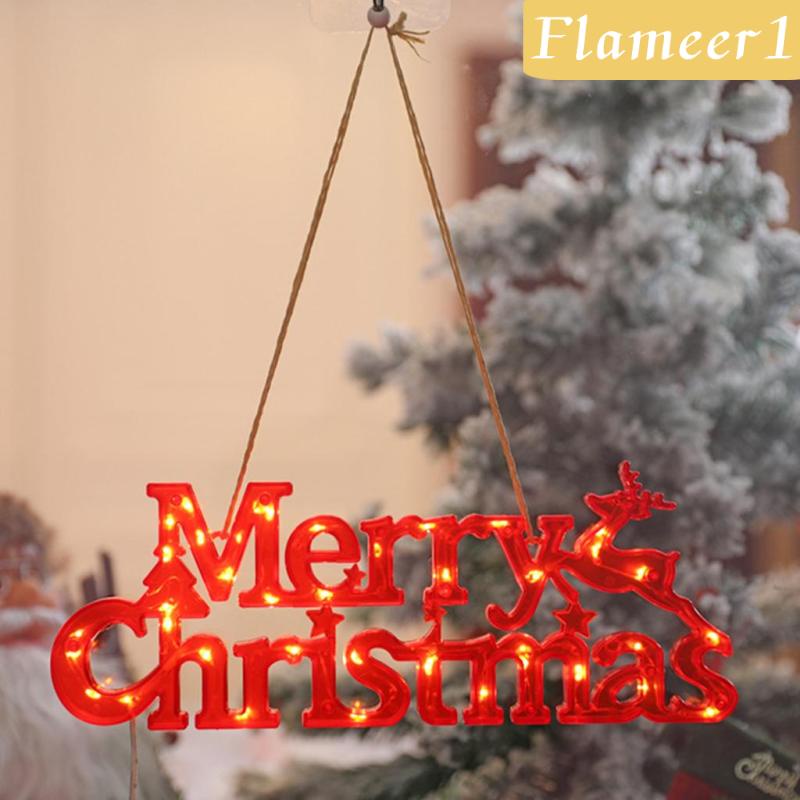 [Flameameer1] Đèn LED Hình Chữ Merry Christmas Trang Trí Giáng Sinh
