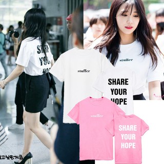 Áo thun ngắn tay họa tiết apink eunji Album đường phố độc đáo