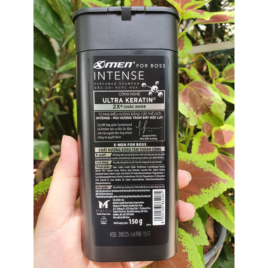 150g -Dầu gội Xmen For Boss Intense