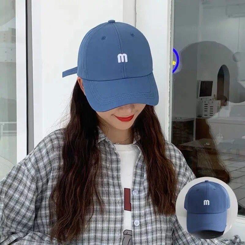 Mũ Chống Nắng Mùa Hè Thêu Chữ Phong Cách Hàn Quốc