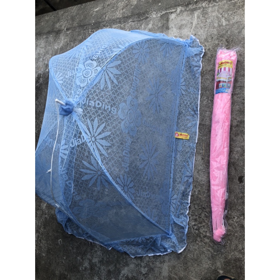 Mùng Chụp Trẻ Em Loại Tốt Chắc Chắn Chống Muỗi An Toàn Cho Bé KT 70cm x 105cm - Bung Cao 60cm
