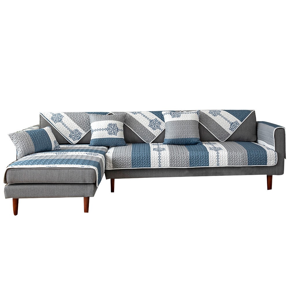 Đệm sofa bốn mùa đệm ghế chống trơn trượt phổ thông trọn bộ bọc ghế sofa phổ thông bọc một bộ khăn bọc đệm lưn