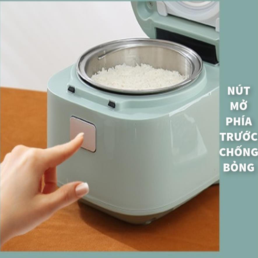 Nồi Cơm Điện Mini Đa Năng - Hàng Nội Địa Cao Cấp (Nấu Cháo, Chưng, Luộc) Phù Hợp Từ 2-5 người