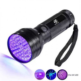 Đèn Pin UV 51 Bóng Led Chuyên Dùng Sấy Keo UV, Soi Tiền Giả Loại 10W