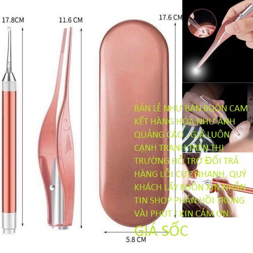 Bộ Soi Tai Lấy Ráy Tai Có Đèn Thông Minh Cao Cấp