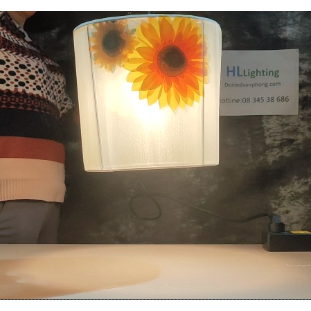 Đèn Thả Trần Hoa Mặt Trời Vải Xoan Xốp 2 Lớp, Hàng Thiết Kế Độc Đáo HL Lighting