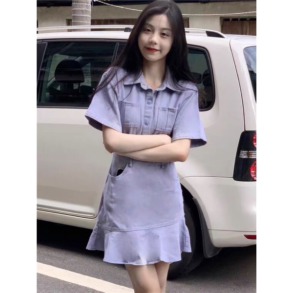 Váy tím mộng mơ hợp cho cô gái tuổi teen, năng động, dễ thương