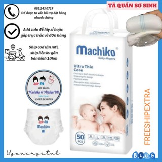 |Tặng 5 miếng dịp lễ|TÃ BỈM EM BÉ MACHIKO 50 DÙNG THỬ SIZE M_L_XL_XXL_XXXL