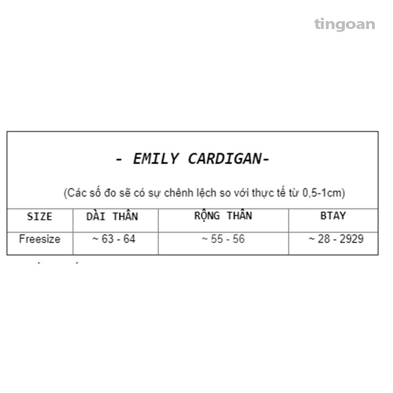 Áo khoác cardigan kẻ đỏ tingoan EMILY CARDIGAN/WH | BigBuy360 - bigbuy360.vn