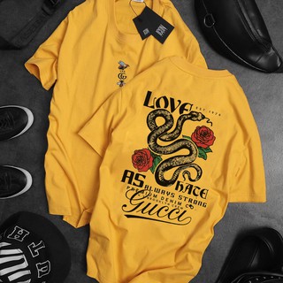 ⚜️FREESHIP⚜️ Áo Thun Nam Hàng Unisex Họa Tiết Rắn Hoa Hồng Cao Cấp  AT55