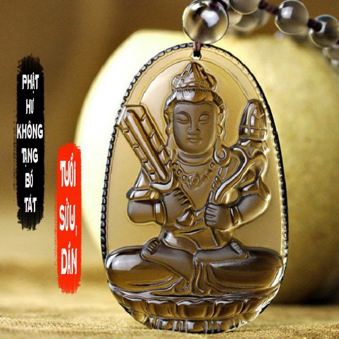 Dây chuyền mặt phật Hư Không Tạng Bồ Tát - Phật bản mệnh người tuổi Sửu, tuổi Dần - BẢO HÀNH VÀ ĐỔI TRẢ