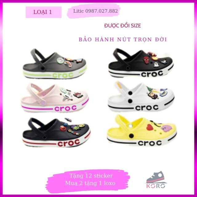 Dép cross nhiều màu BUXY đế bánh mì💖FREESHIP💖dép cross hotrend BAYSUC03