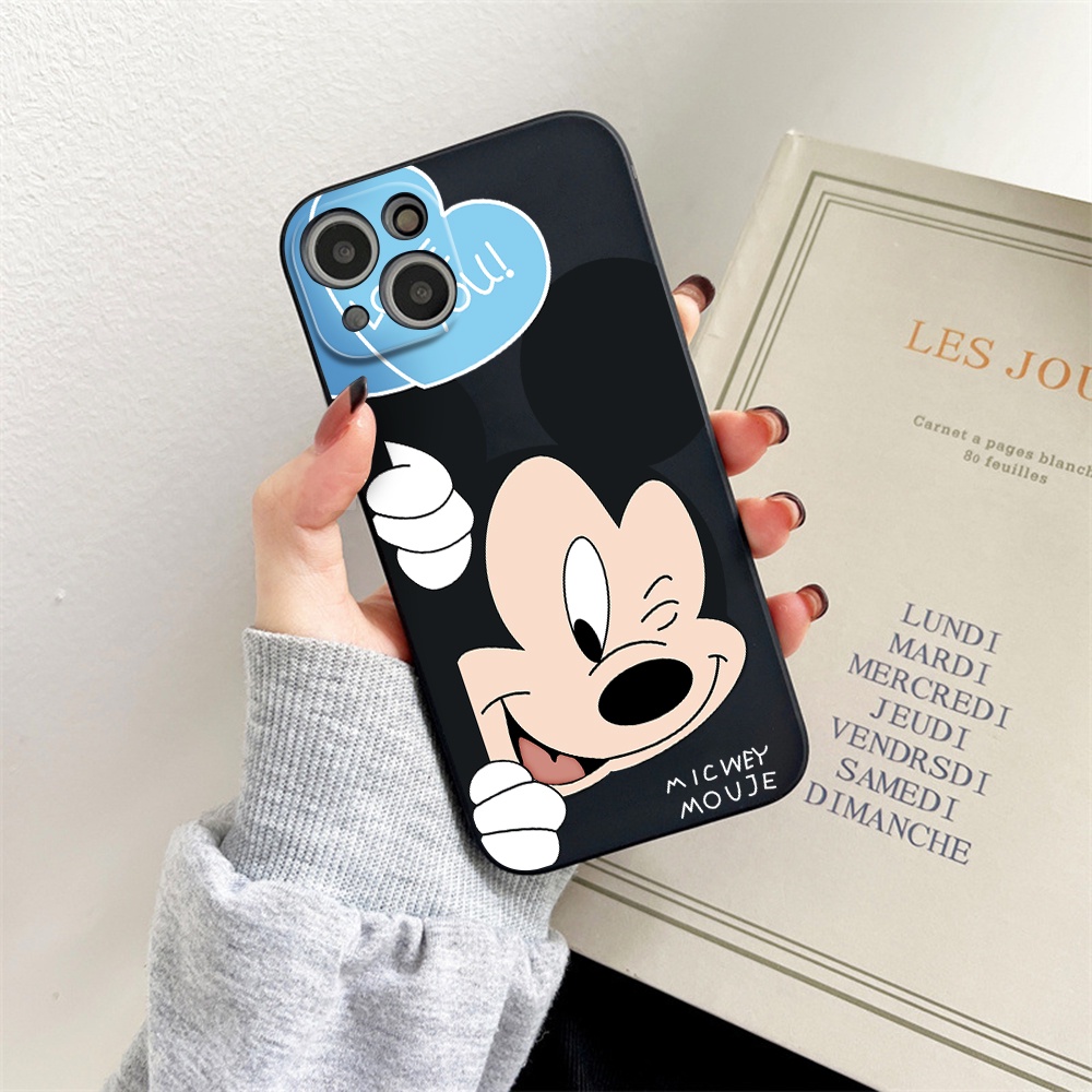 DISNEY Ốp Điện Thoại Tpu Mềm Chống Sốc In Hình Mickey / Minnie Cho iPhone 11 12 13 pro max XS X XR XSMax 7 8 6 6s plus 5 4 SE 2020