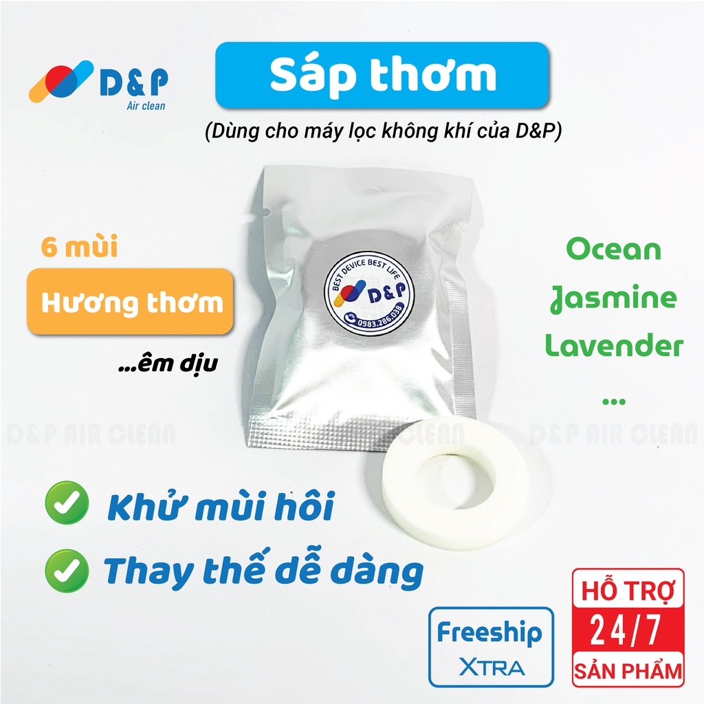 Sáp Thơm, Dùng Cho Máy Lọc Không Khí D&P, Khử Mùi, Tạo Hương Thơm