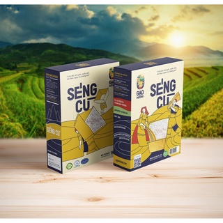 Gạo lứt ăn kiêng giảm cân - Gạo lứt hữu cơ séng cù 1kg đóng túi hút chân không an toàn thực phẩm