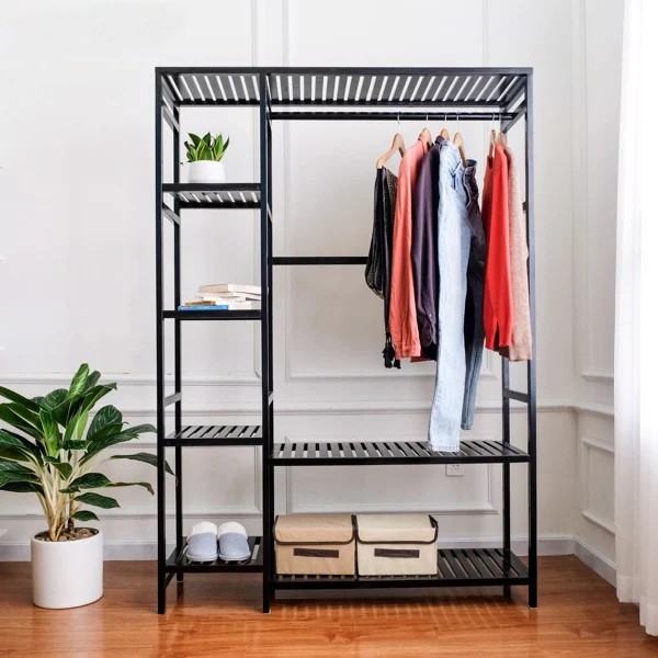 Tủ Treo Quần Áo Gỗ, Giá Treo Quần Áo Gỗ Double Hanger Size Lớn - Nội Thất Lắp Ráp Hàn Quốc Sản Phẩm Cao Cấp·Xuất Khẩu