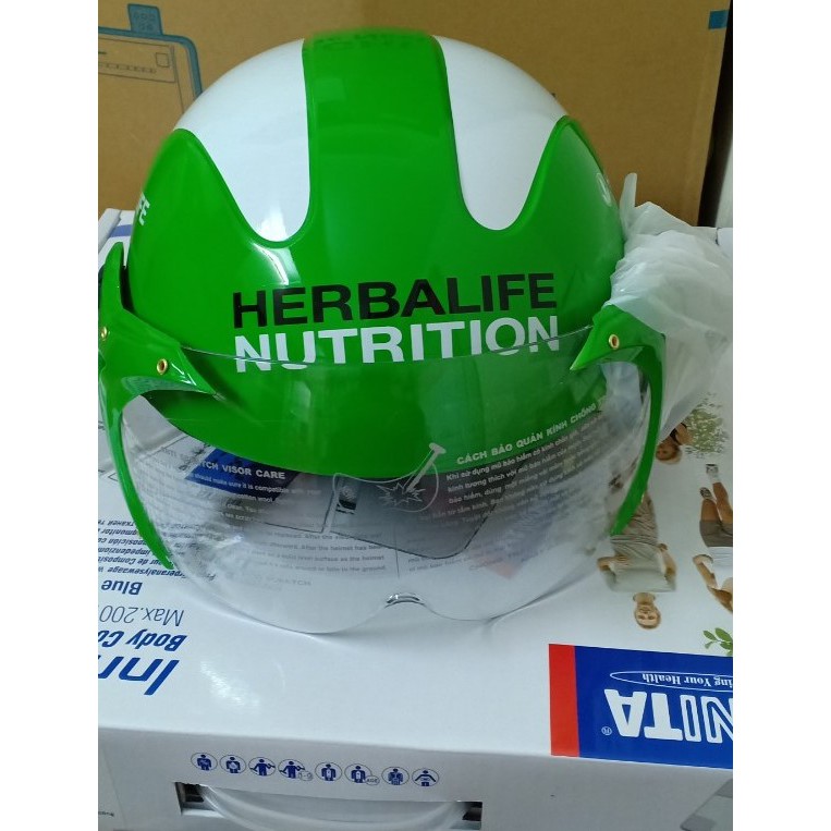 Mũ bảo hiểm có kính chắn herbalite