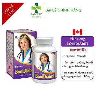 ✅[Chính Hãng] BoniDiabet 60 viên Ổn định đường huyết, Ngăn ngừa biến chứng bệnh tiểu đường, đái tháo đường [boni diabet]