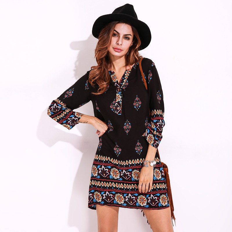 FREESHIP ĐƠN 99K_ Đầm đi biển in họa tiết hoa phong cách boho cho nữ | BigBuy360 - bigbuy360.vn