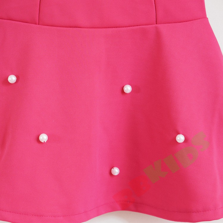 Đầm thun công chúa tay dài kết hột cho bé gái