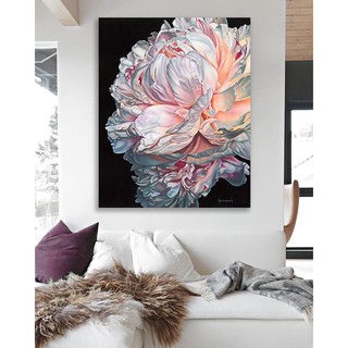 Tranh Treo Tường Canvas Hoa Mẫu Đơn 50 x 60 cm TTT-0404