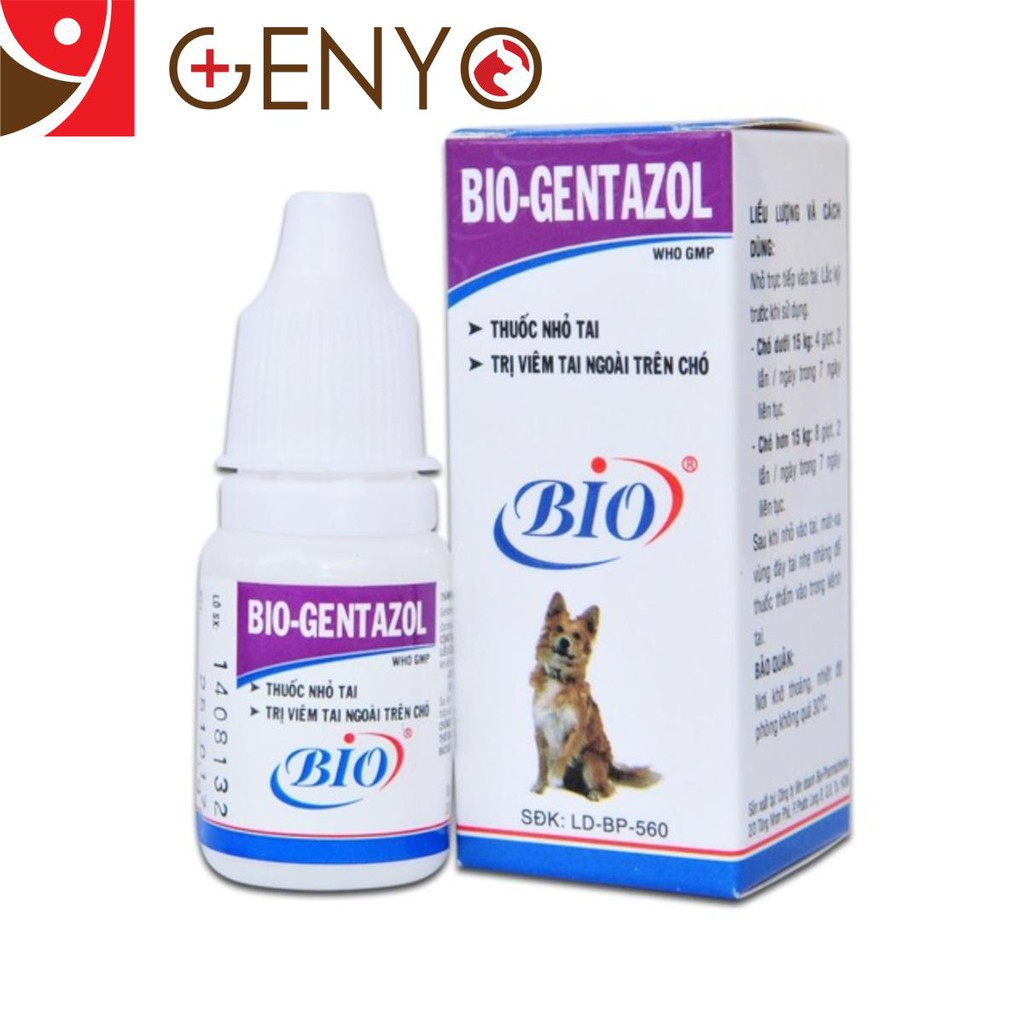 Dung Dịch Nhỏ Tai Cho Chó Mèo - Bio Gentazol