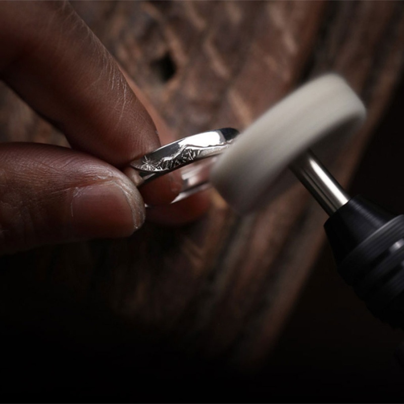 Set 2 nhẫn đeo tay kim loại kết hợp nhiều kiểu dáng