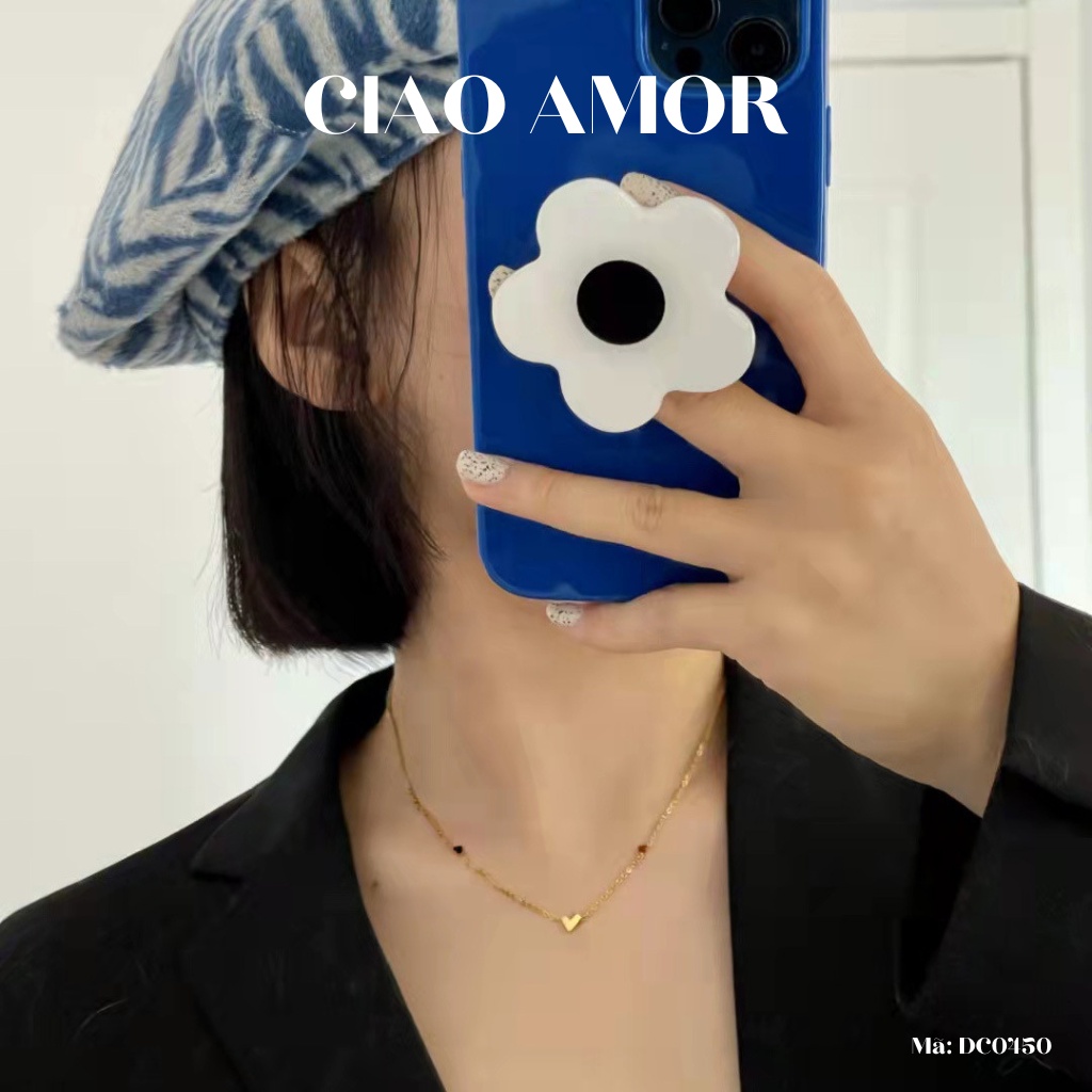 Dây chuyền nữ, Vòng cổ nữ xinh xắn đơn giản 3 trái tim nhỏ basic Trang sức Ciao Amor - DC0450