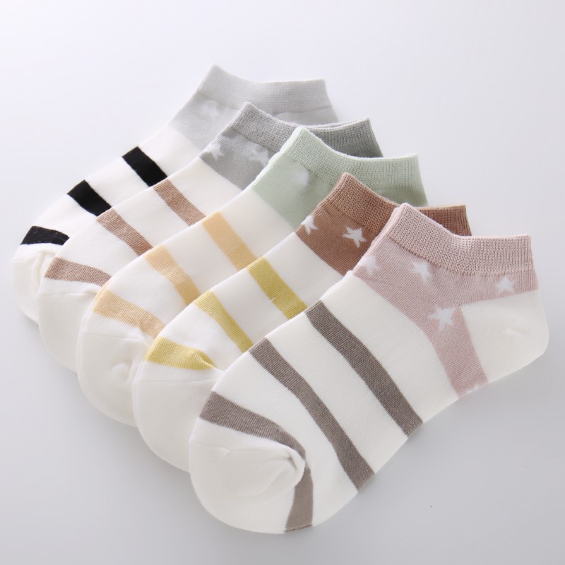 Set 5 đôi tất cổ ngắn Hàn Quốc (Nhiều Mẫu)