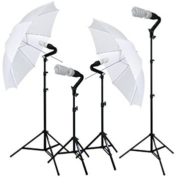 GIÁ SỈ  Bộ Kit Studio Chuôi E27 Chân Cao 2m Có Thể Điều Chỉnh Dù Tản Hỗ Trợ Ánh Sáng Chụp Hình