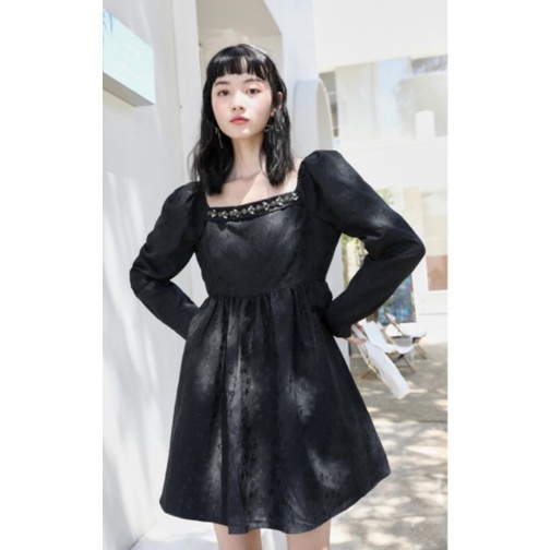 VERO MODA CHÍNH HÃNG váy gấm babydoll