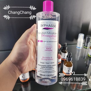 [Made in Spain] Nước tẩy trang Byphasse Solution Micellaire Makeup Remover. 110ml, 500ml