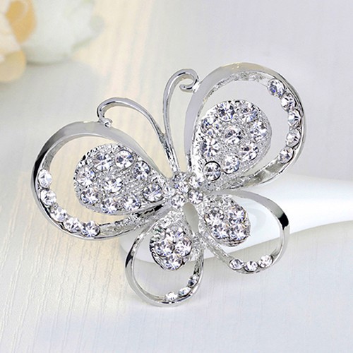 Ghim cài hình bướm lãng mạn cẩn đá thời trang